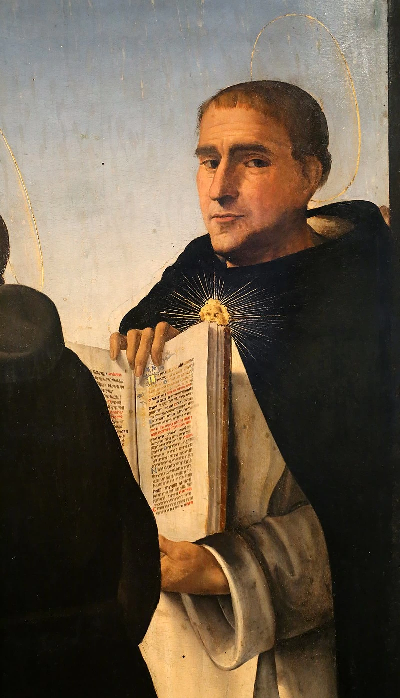 Incoronazione della Vergine e santi - Musée du Petit Palais, Avignon, dettaglio